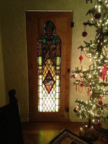 Custom Stained Glass Door--what a stocking stuffer!!!!