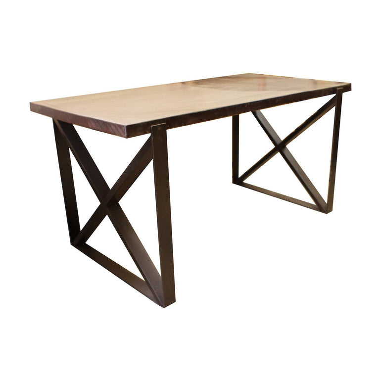 Chicago Industrial Dining Table in Reclaimed Wood