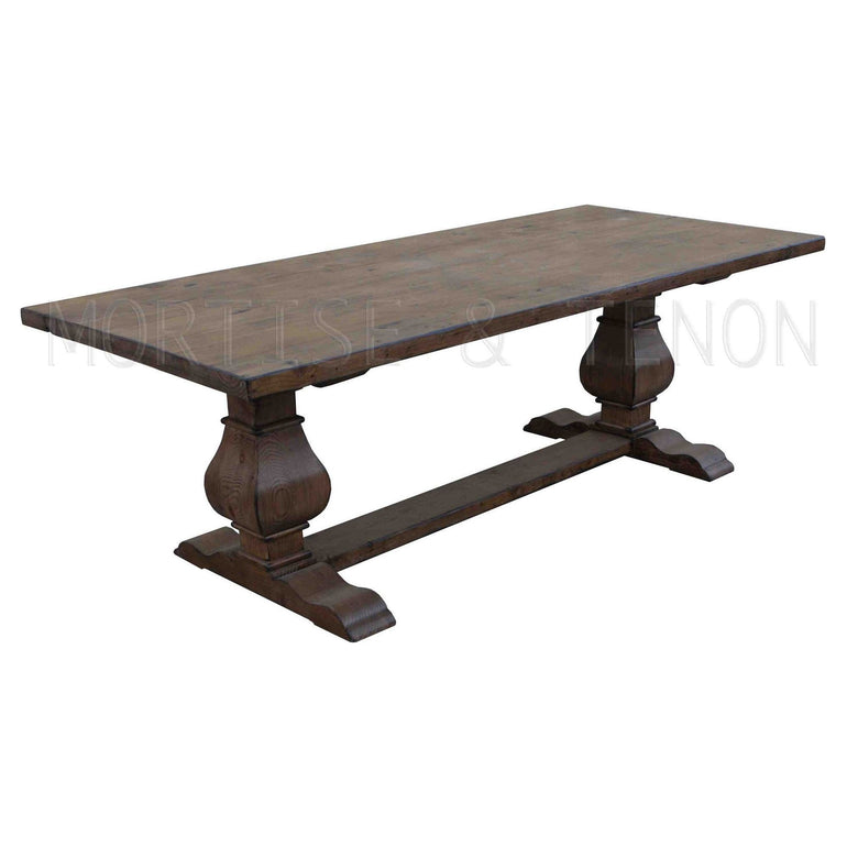 84x38x30"H  Wood: Rec Doug Fir / Stain: Antique Brown / Finish: Flat Lacquer