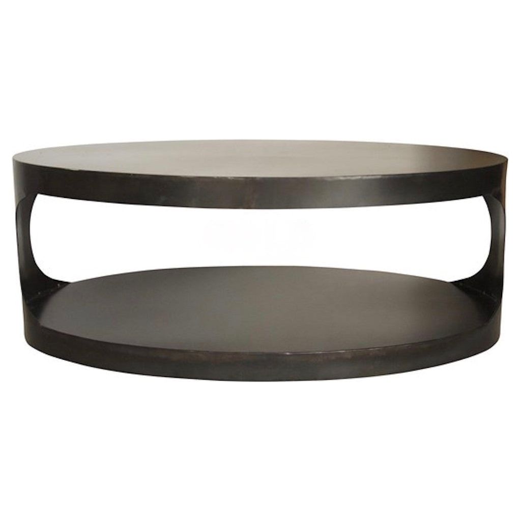 Otto Oval Metal Cocktail Table – Mortise & Tenon