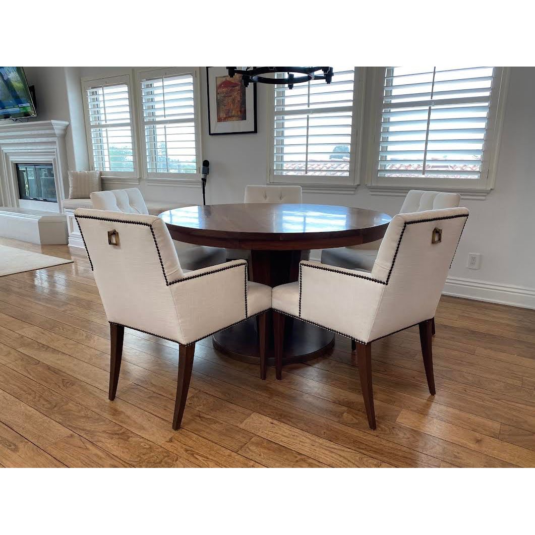 Brentwood Dining Room - Custom Chairs and Round Dining Table – Mortise ...