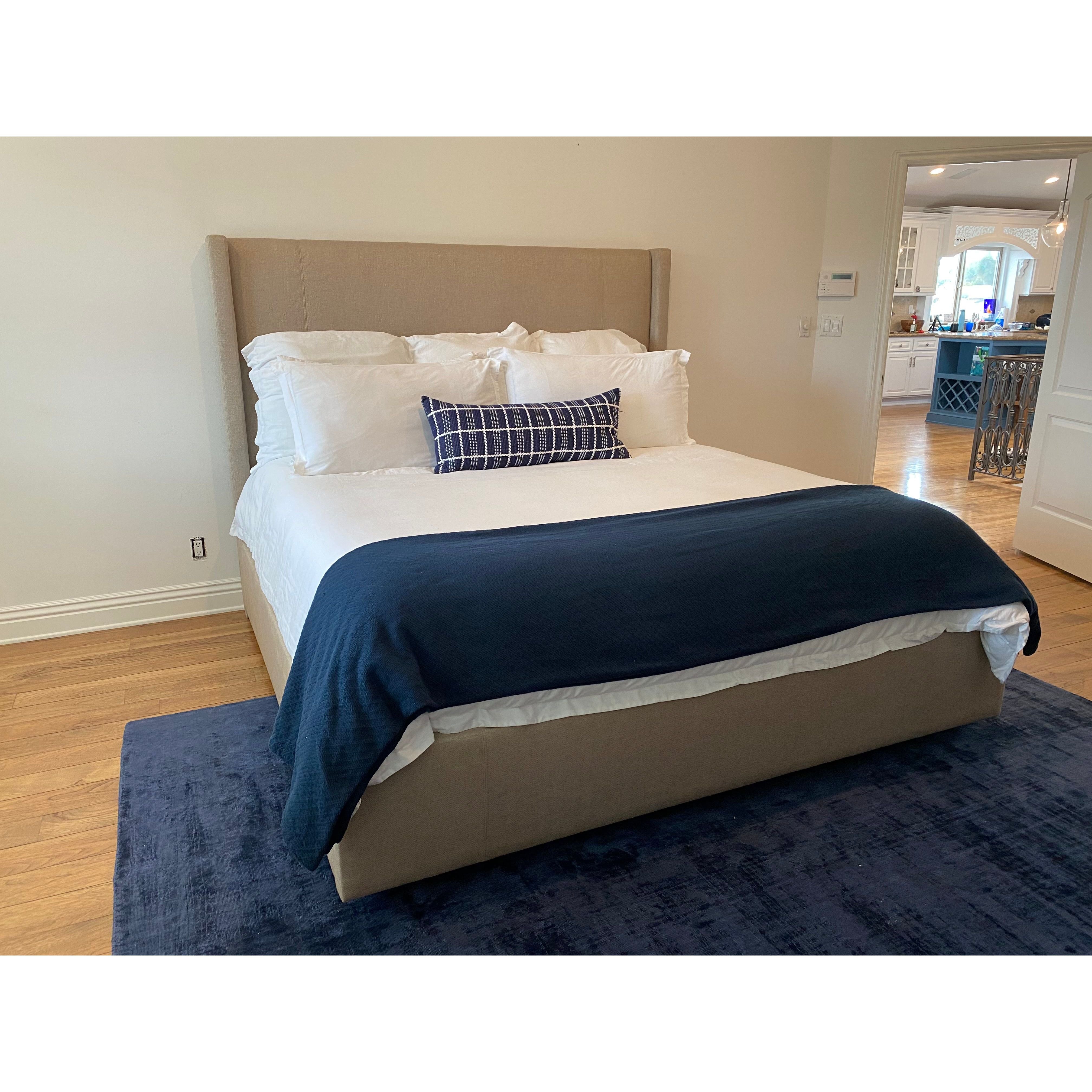 Custom discount upholstered bed