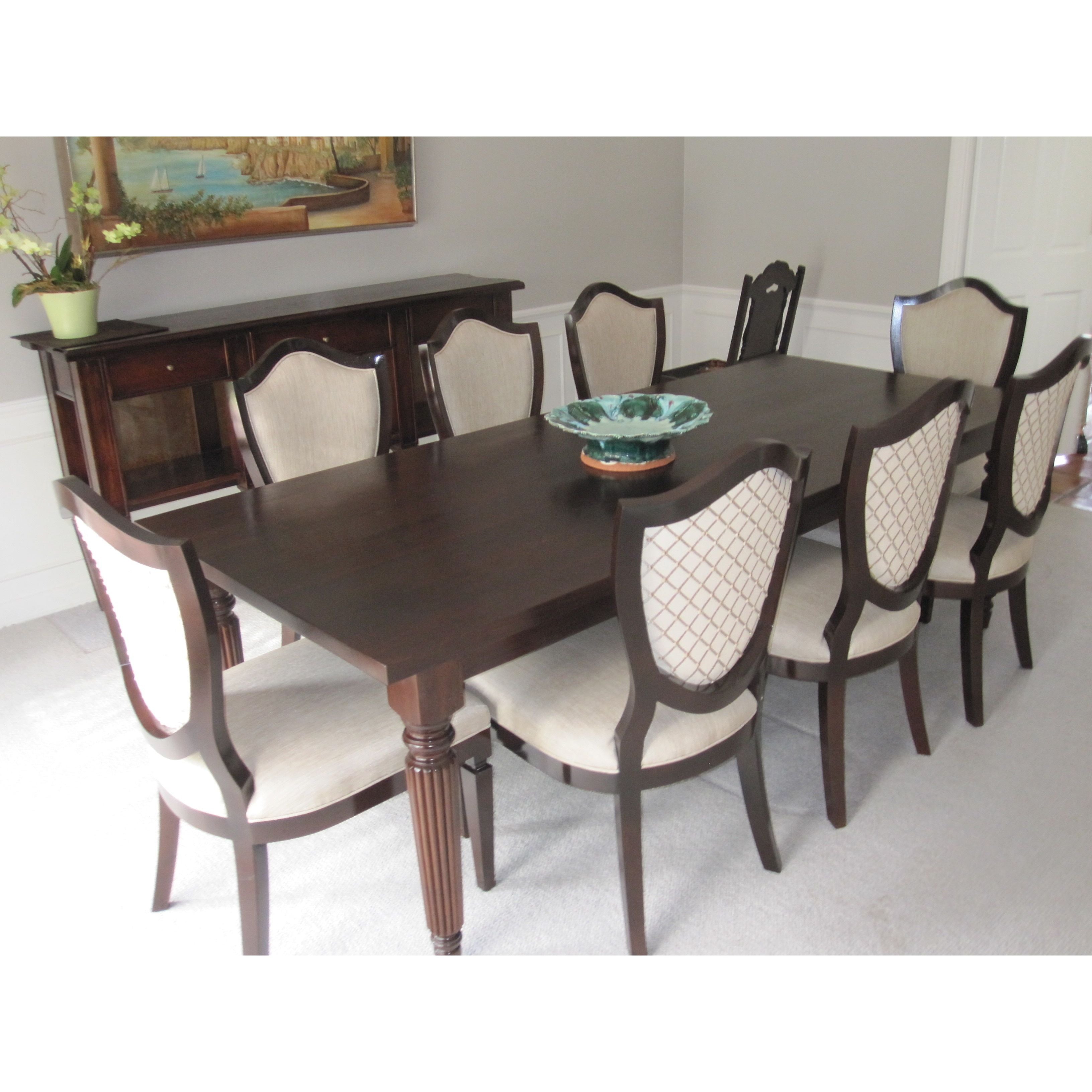 Mahogany table and chairs deals