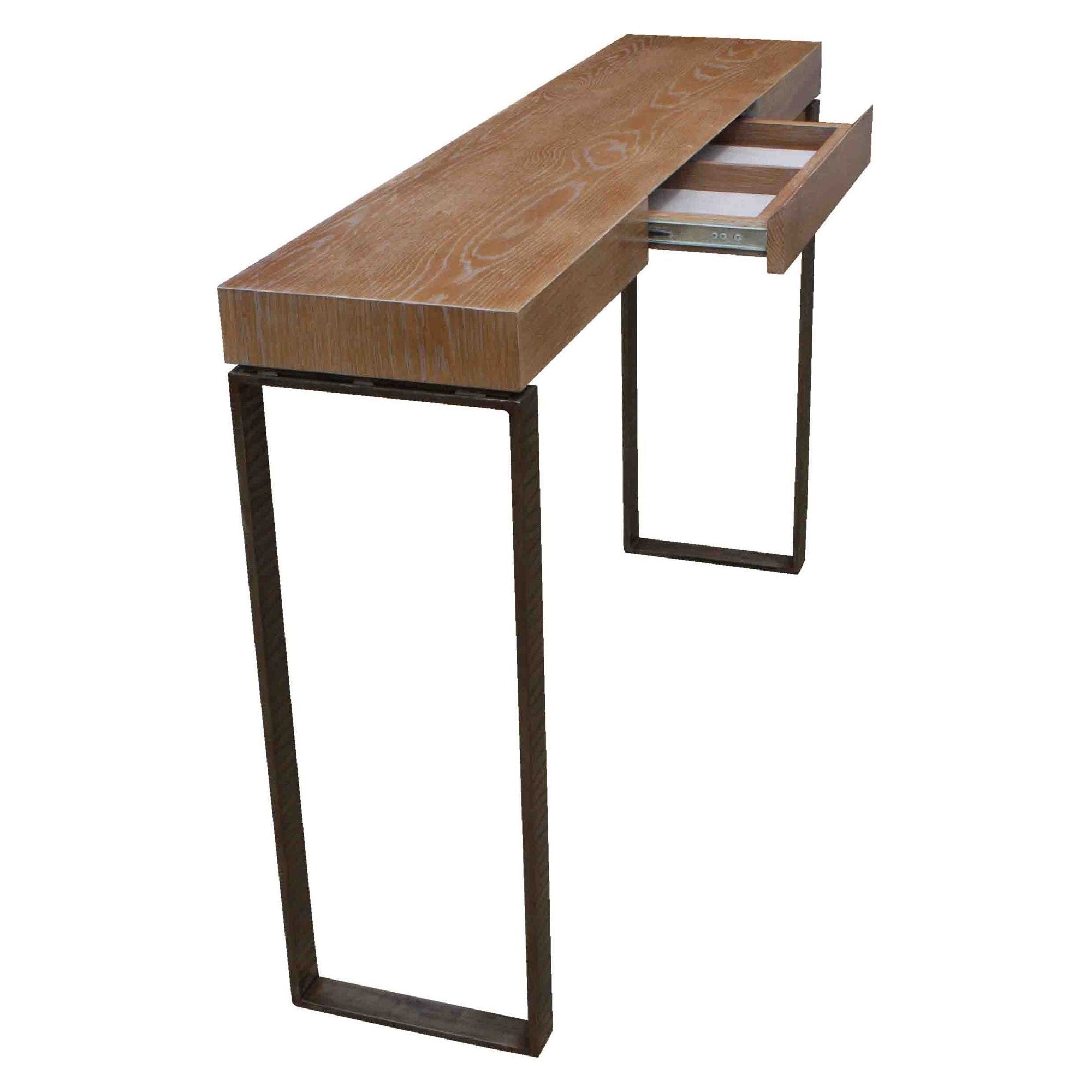 Metal & Wood Console