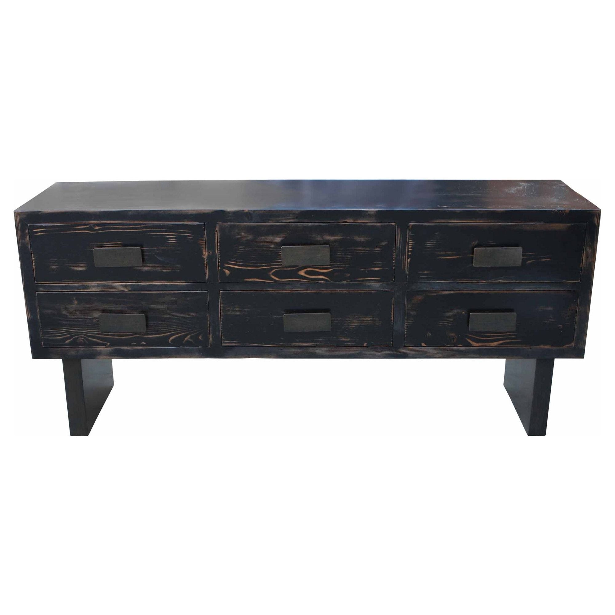 Black Sundance Six Drawer Dresser – Mortise & Tenon