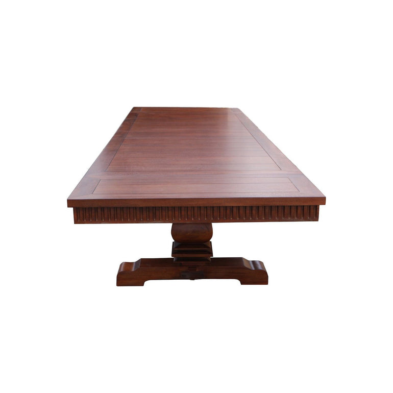 custom solid wood Mahogany Dining Table with extensions 