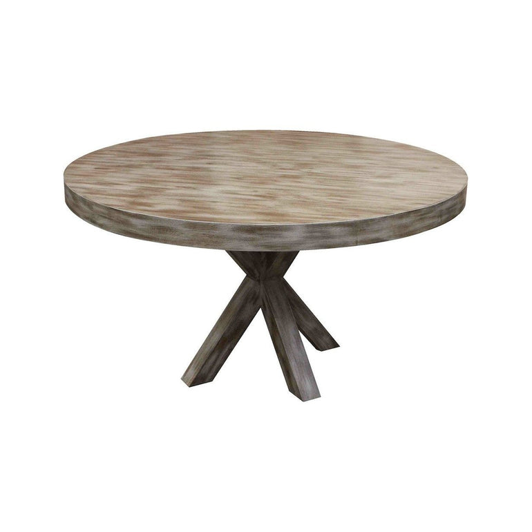 Benchmade Modern Arden Dining Table in Weathered Oak Wood
