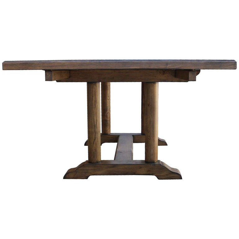 custom country style salvaged wood trestle table
