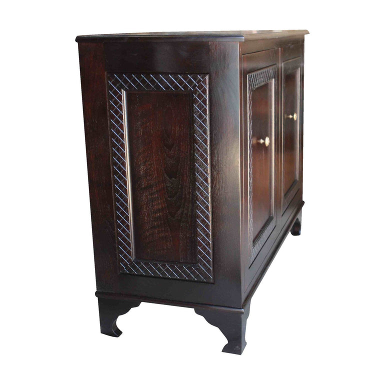 Mahogany Wood Classic Two Door Chest