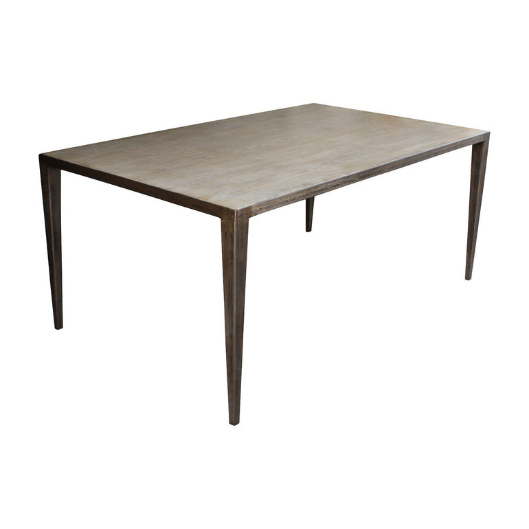 Modern Edison Dining Table with White Oak Top