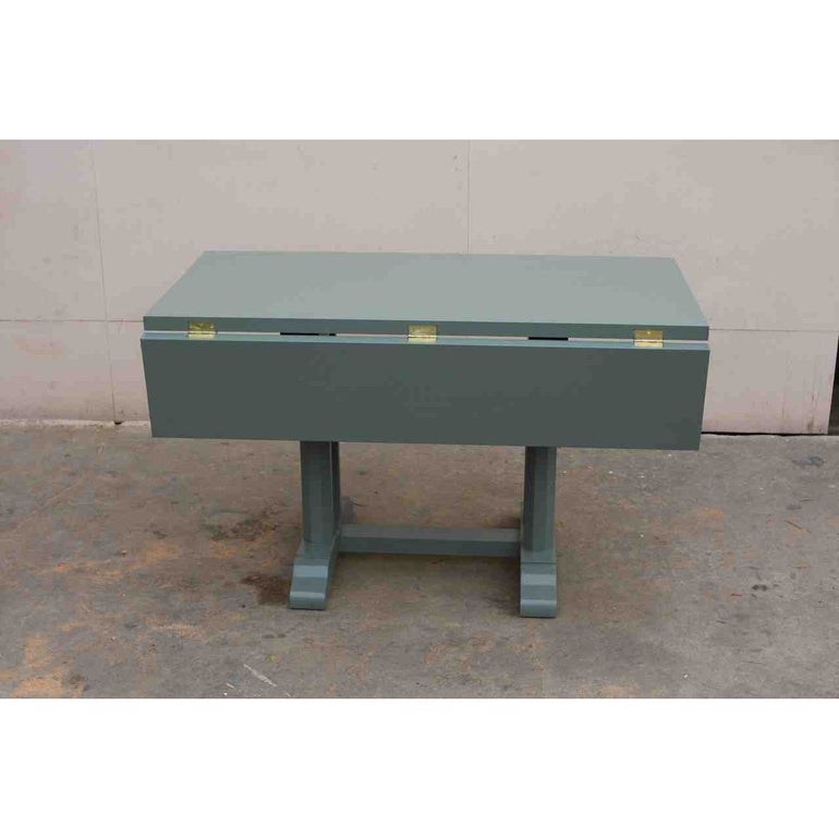 Custom Drop Leaf Dining Table in a Custom Painted finsh