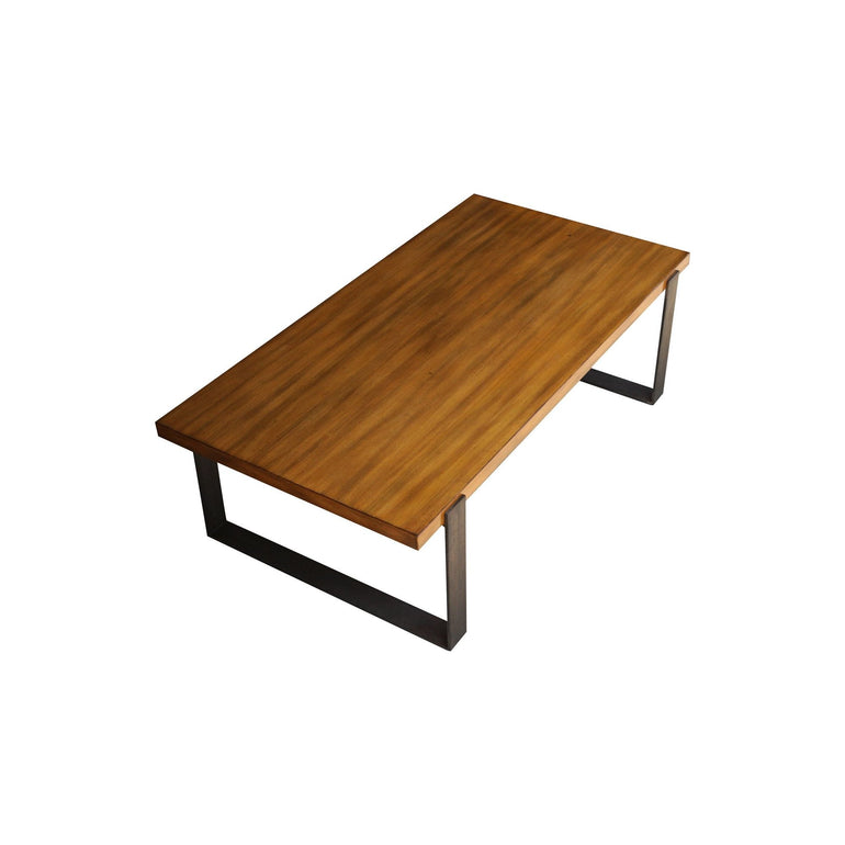 Modern Wood & Metal Coffee Table