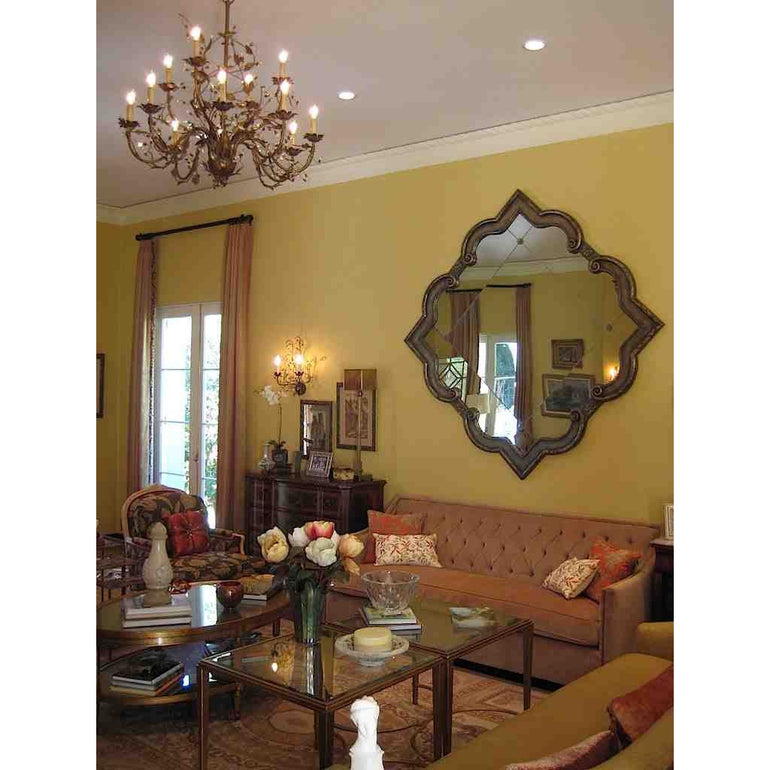 Wall Mirror, Buffet Lamps, Oval Coffee Table, & Nesting Tables from M&T