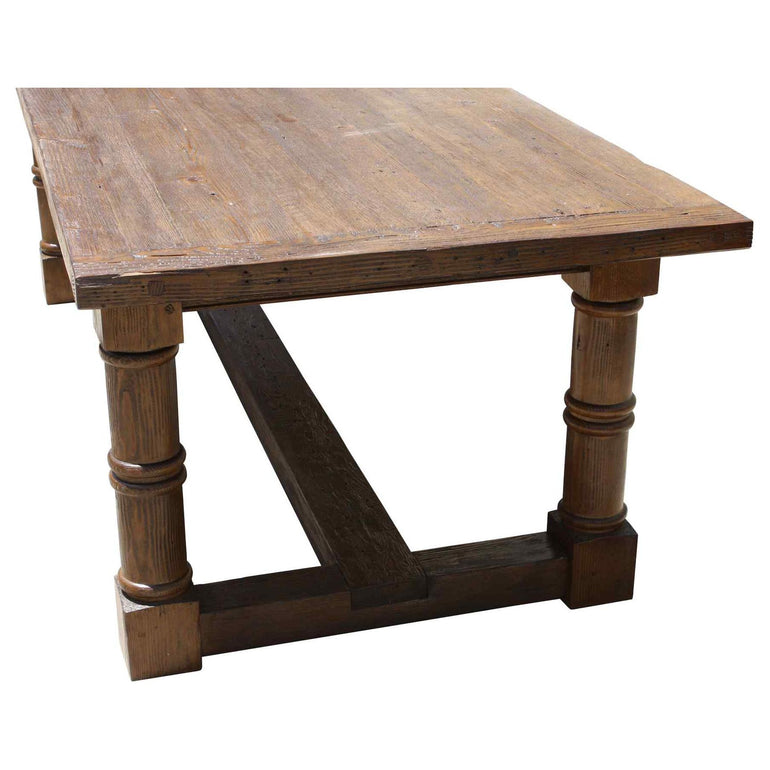 San Miguel Large Leg Dining Table in Reclaimed Wood