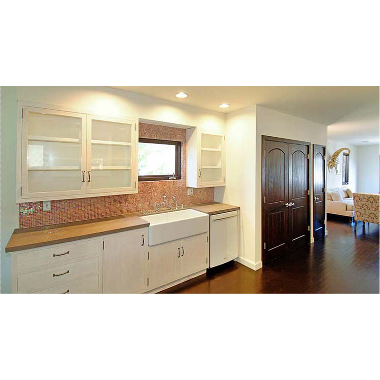 Bet you haven't seen reclaimed wood kitchen cabinets like this.