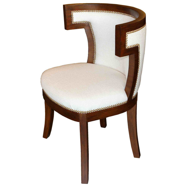 modern custom Barrymore Dining Chair dramatic barrel back 