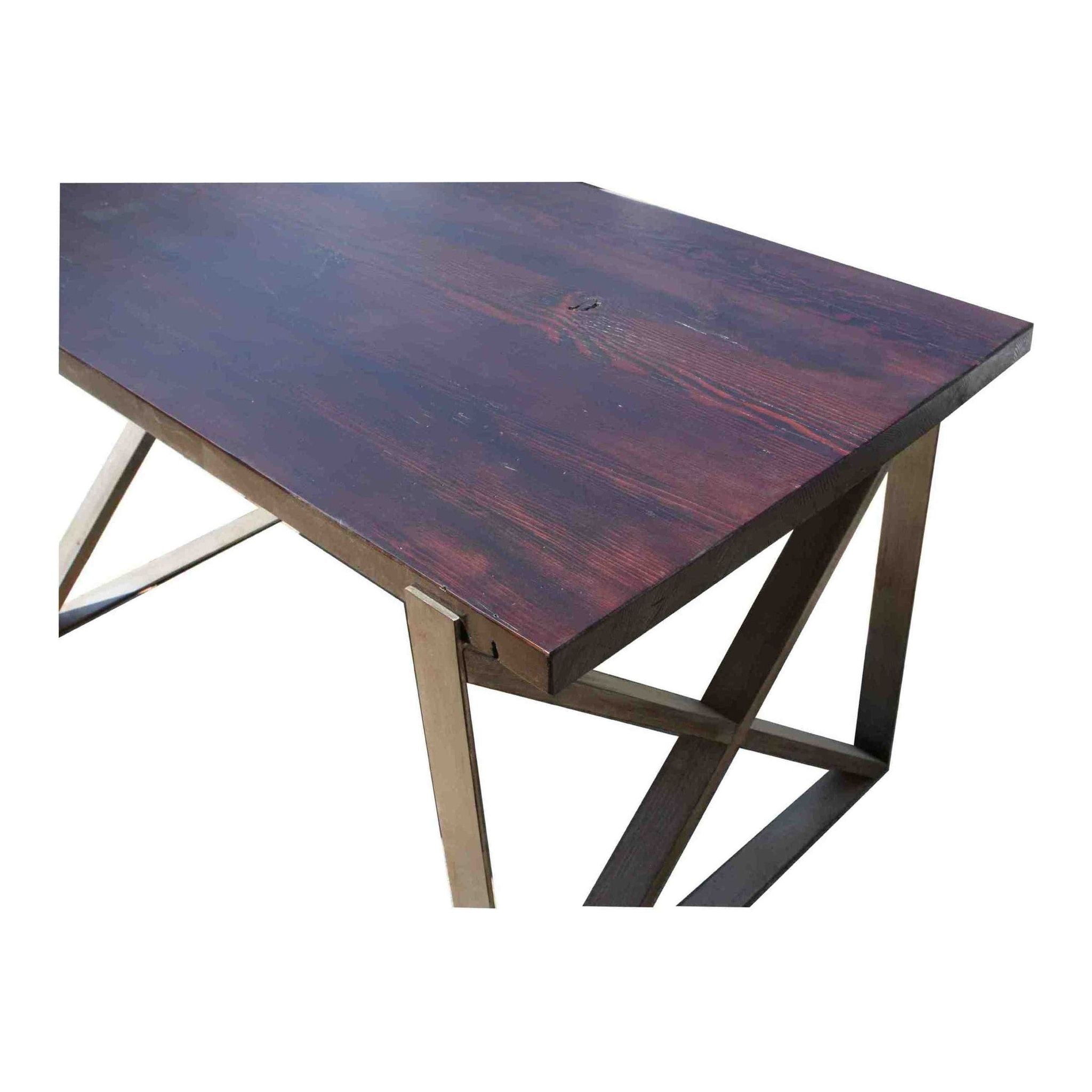 Chicago Industrial Dining Table in Reclaimed Wood