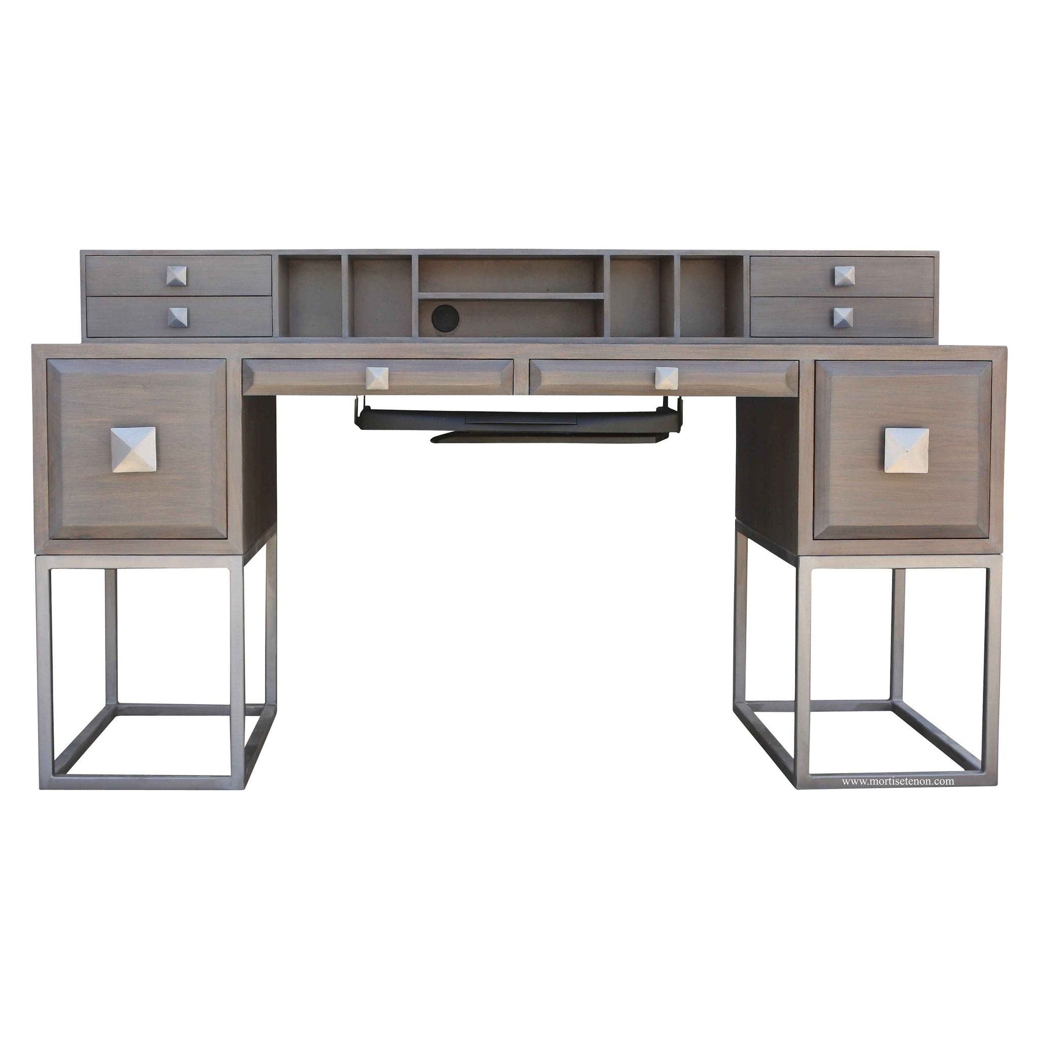 Grant Writing Desk with Custom Drawers 