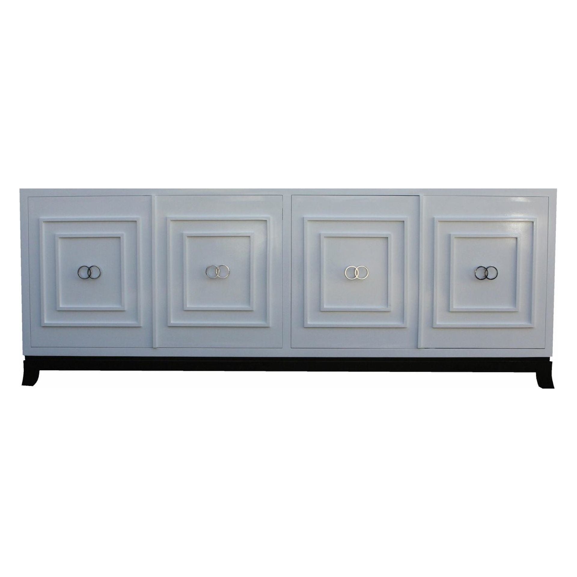 St. Croix Modern White Lacquer Credenza