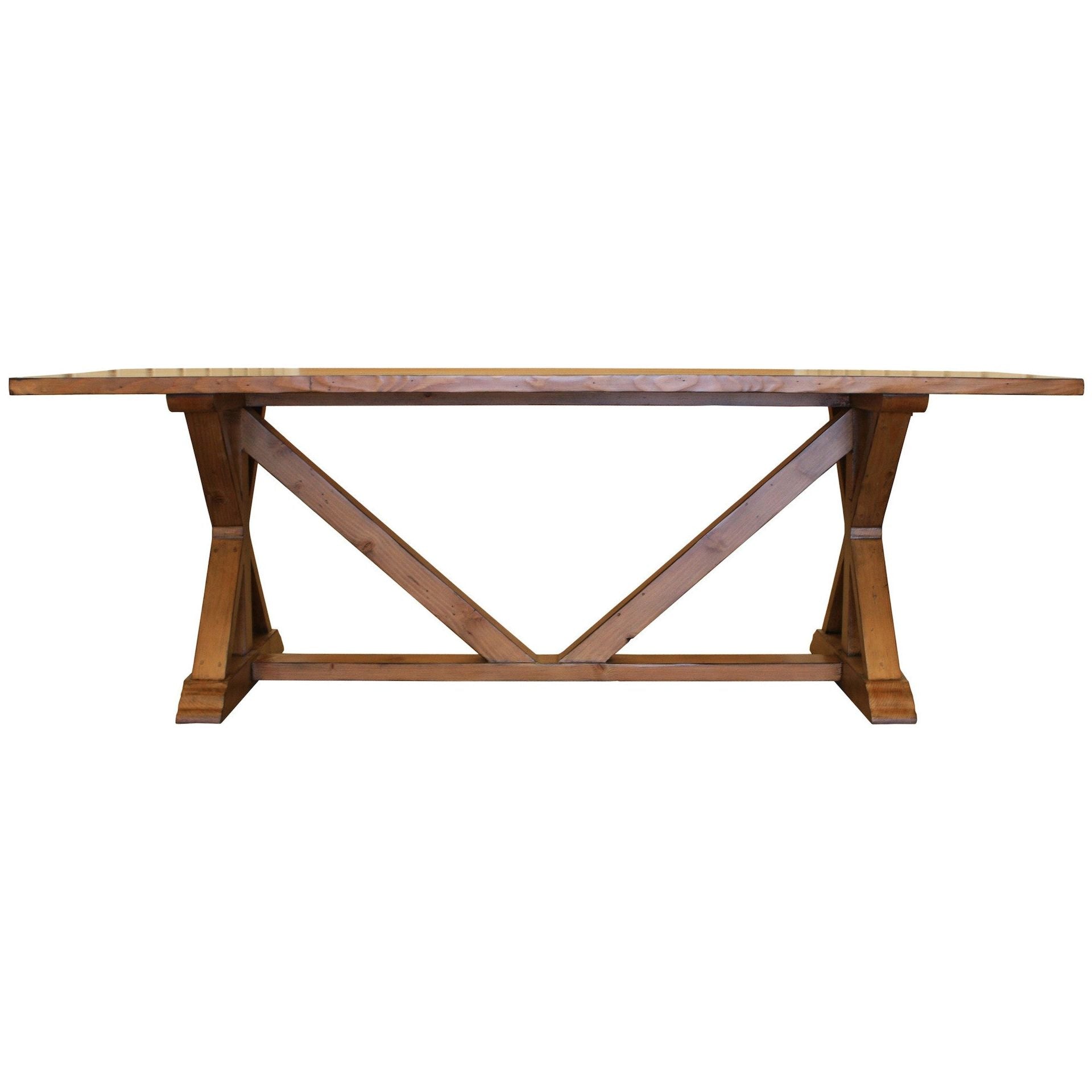  handmade Country Trestle Refectory Dining Table