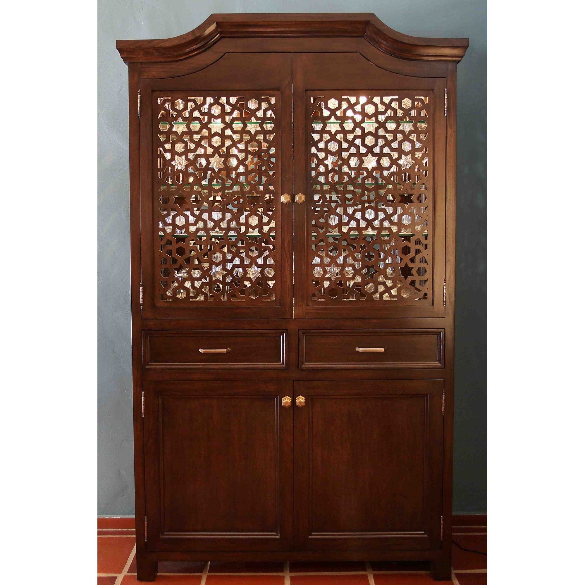 Moroccan Panel Wine Armoir