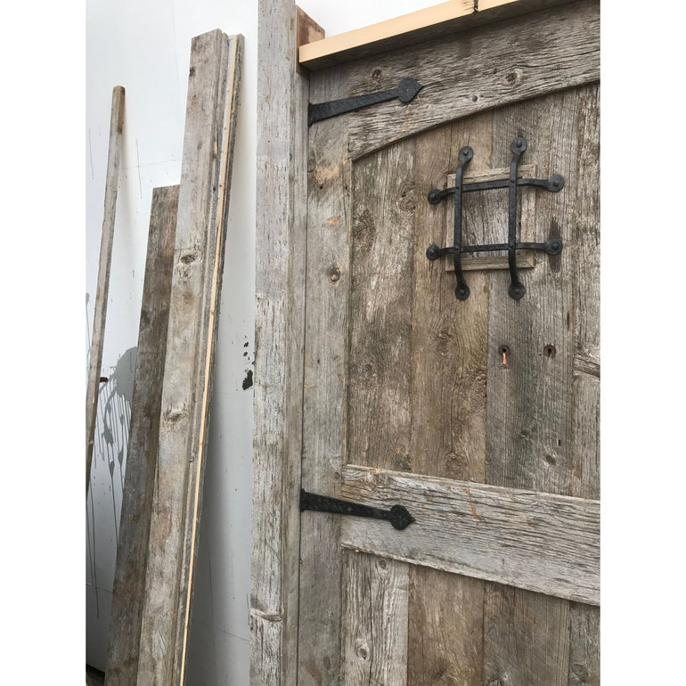 barn wood doors with speak easy hardware 