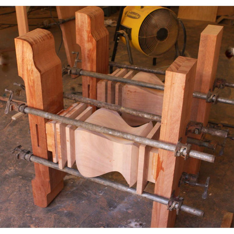 assembling solid wood trestle table base