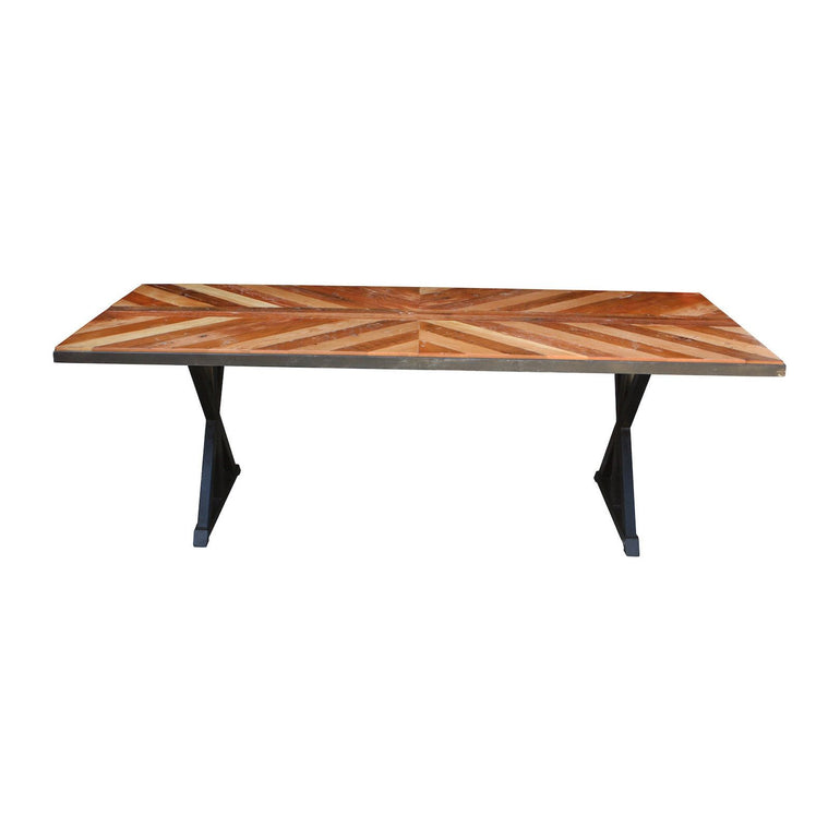 Chevron Top Dining Table
