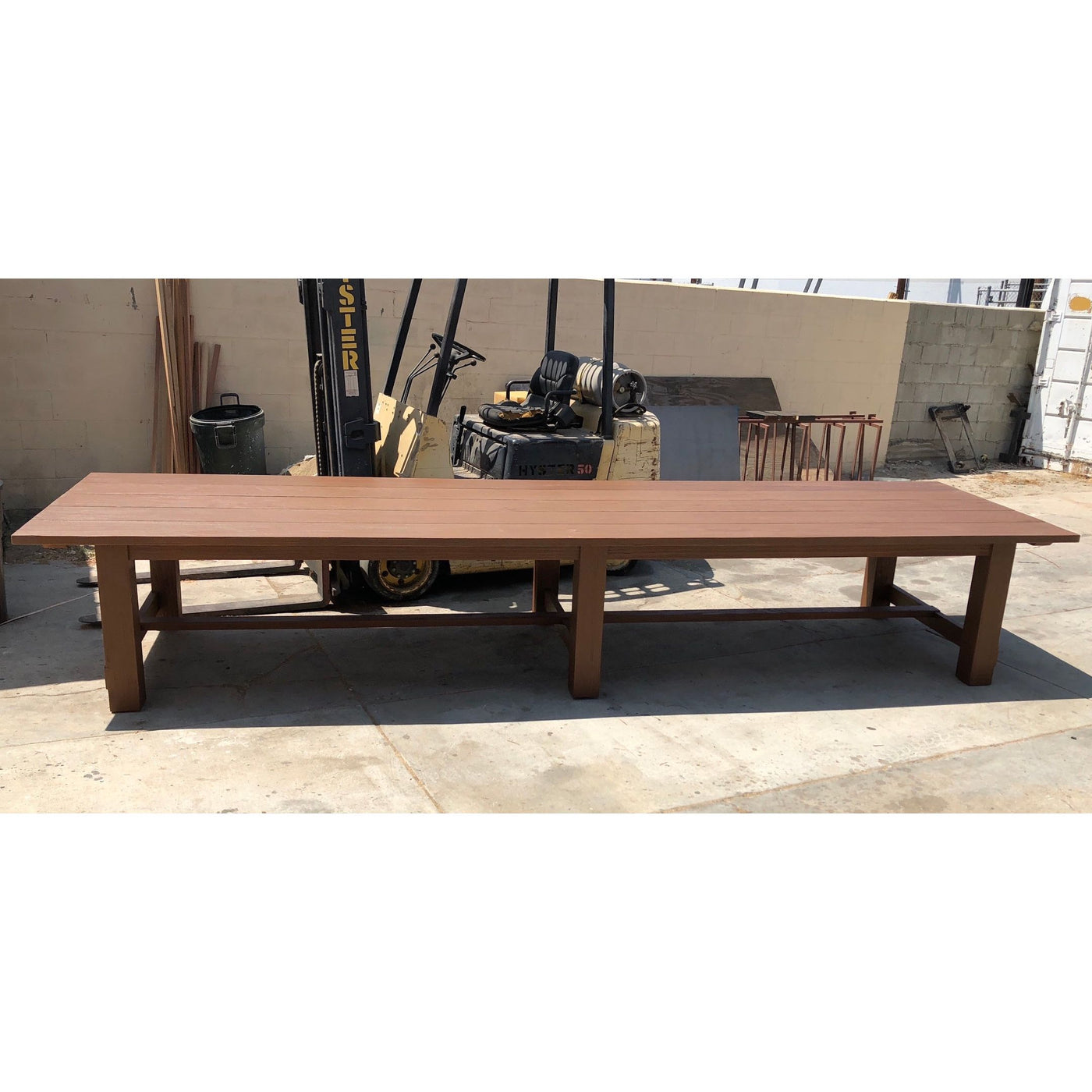 Redwood Outdoor Dining Table Mortise & Tenon