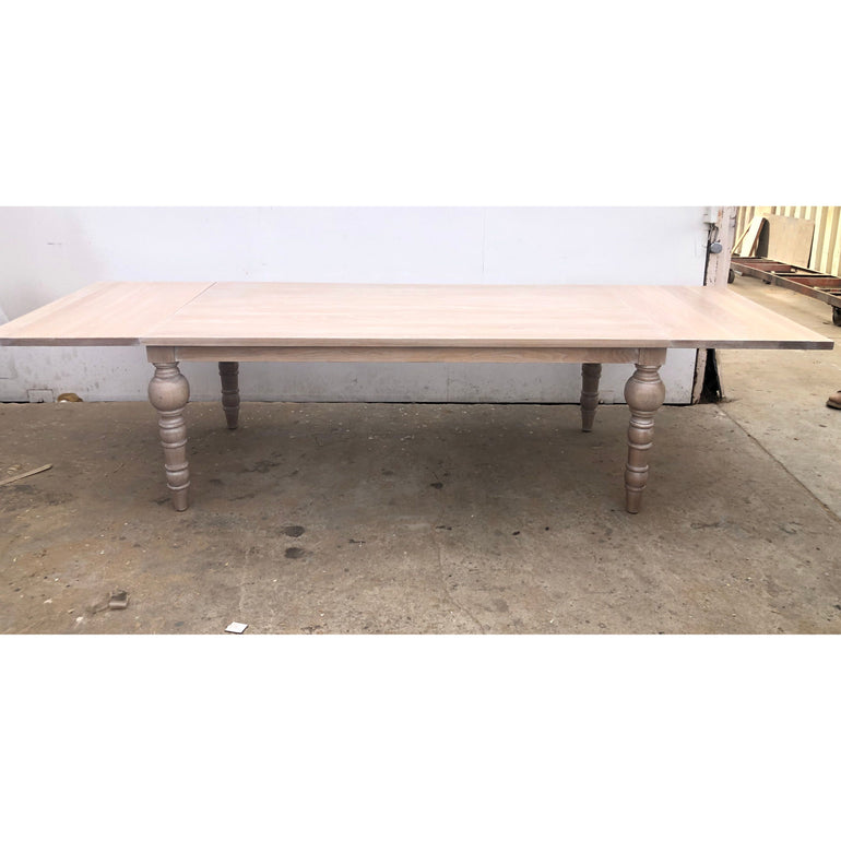 white oak extension dining table