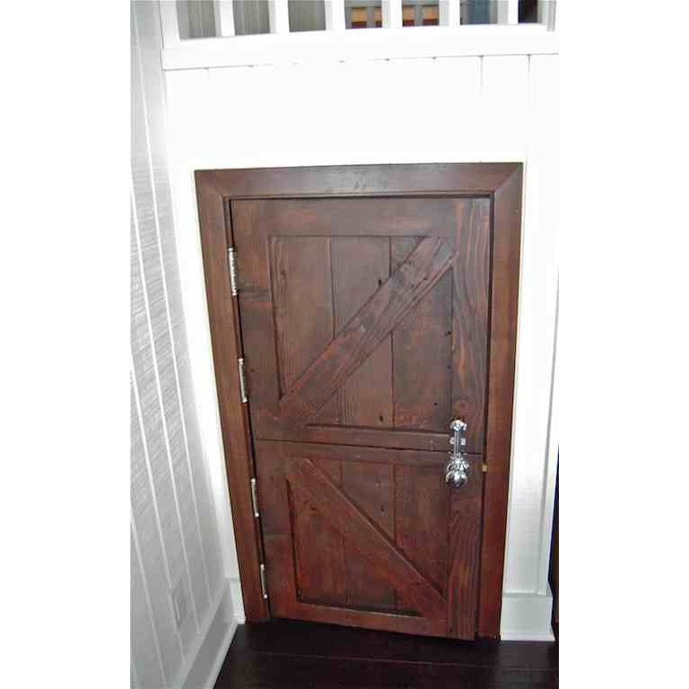 Custom Reclaimed wood and Mahogany closet doors