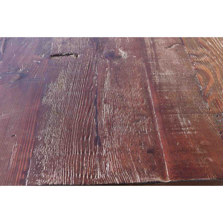 84" x 38" x 30" Wood: Rec Doug Fir / Stain: Dark Walnut / Finish: Satin Lacquer