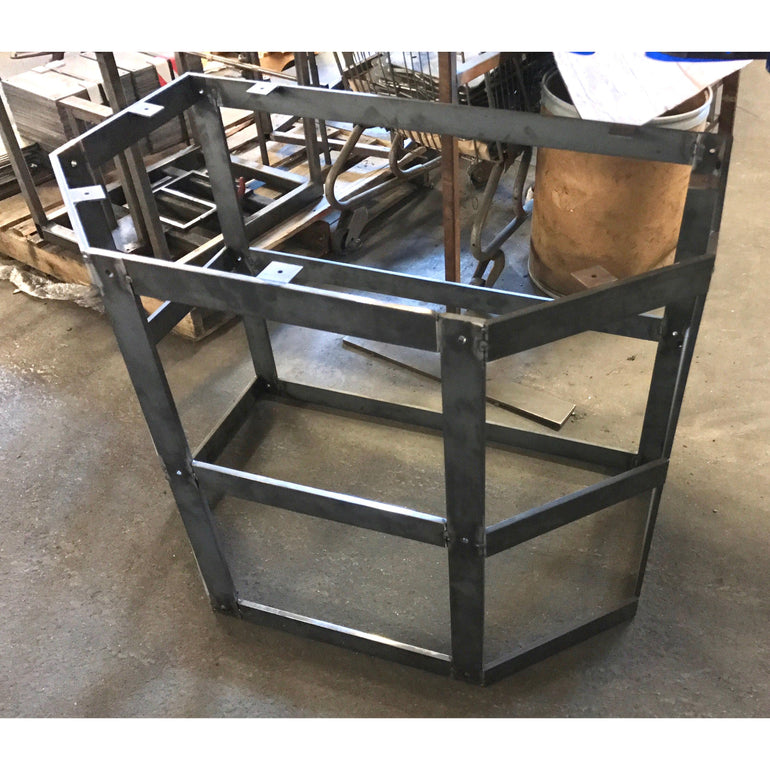 fabricating a metal table base