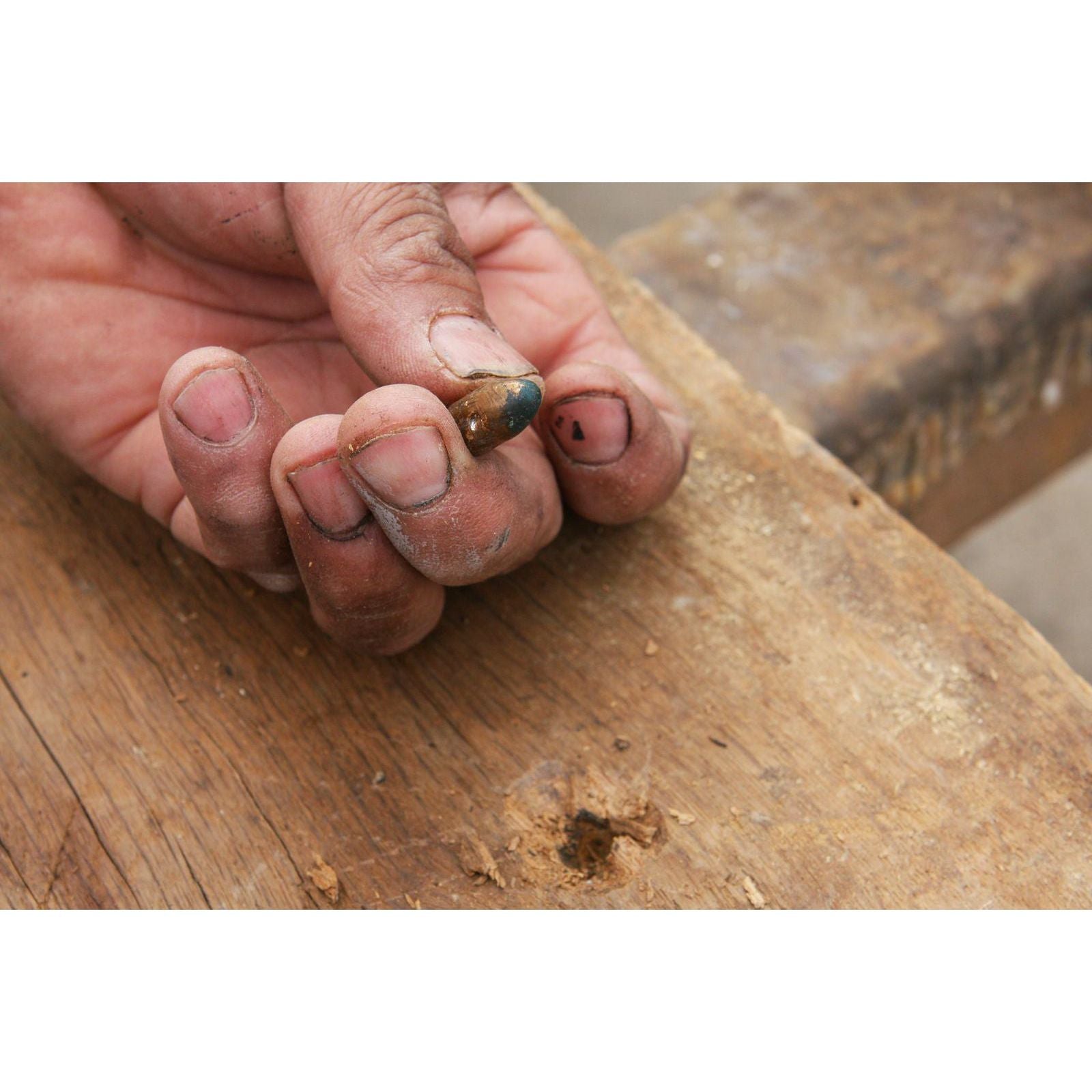 We Found an Old Bullet in Salvaged Lumber From a Church