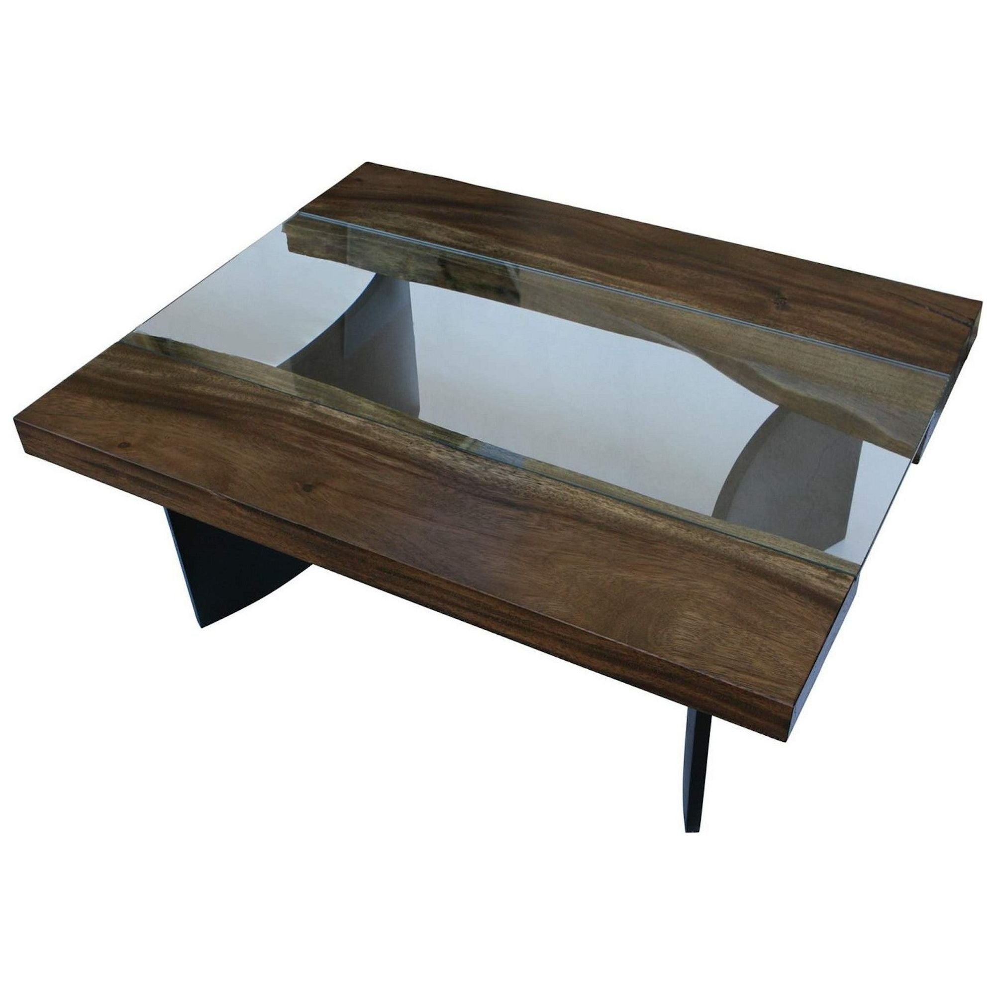 Free Edge Modern Industrial Coffee Table