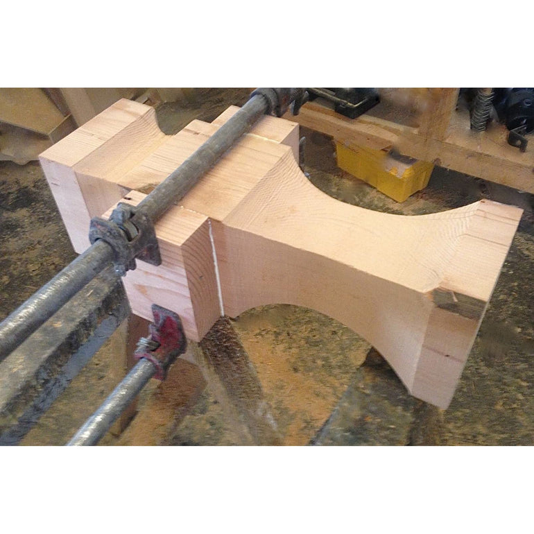 glueing up the pedestal legs 