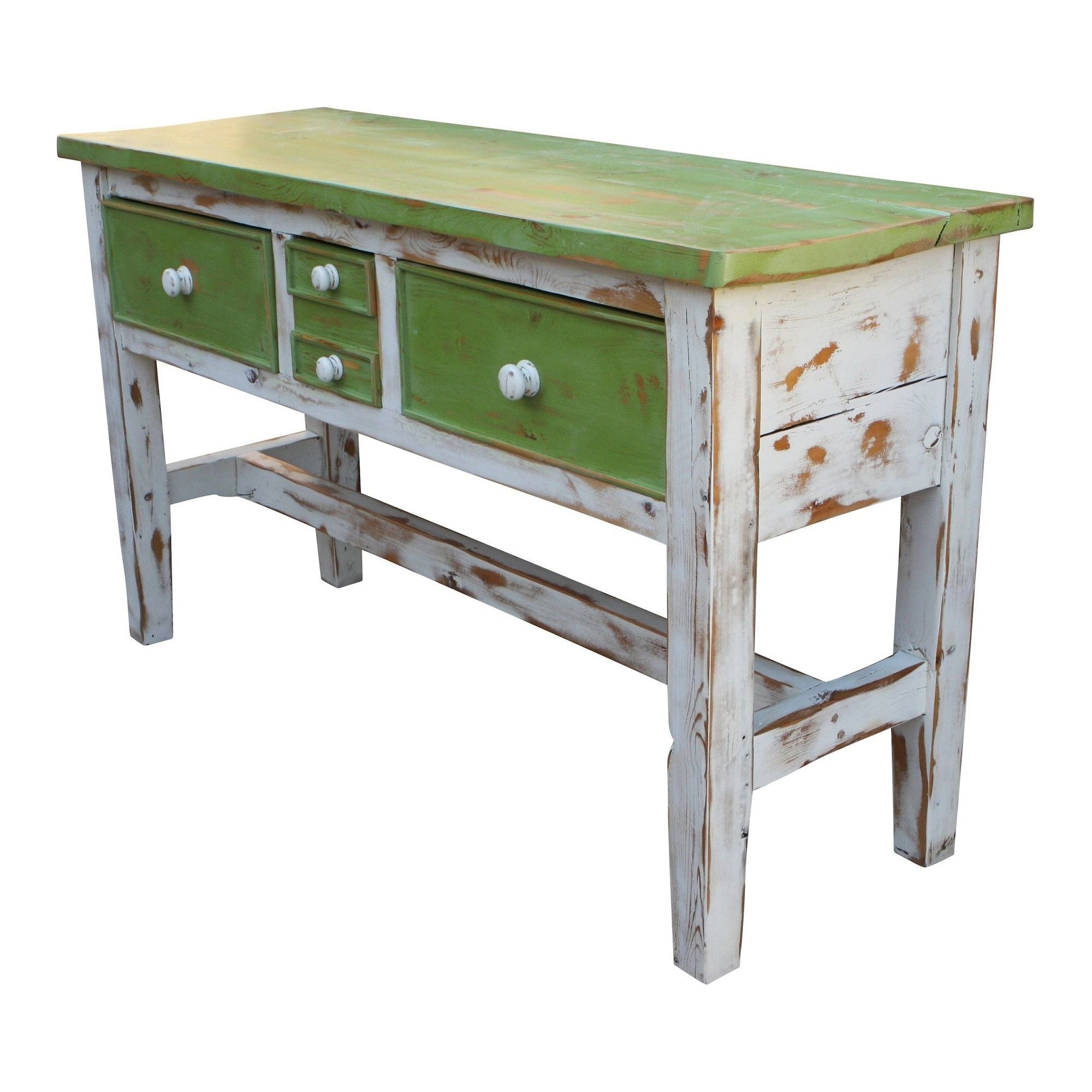 Green and White Buffet