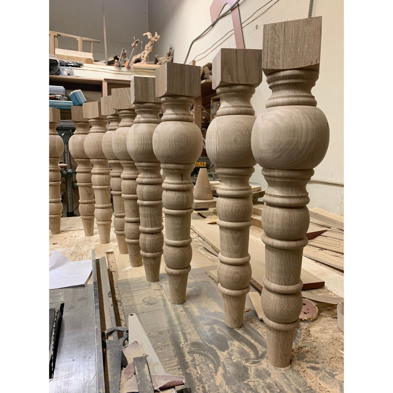 Tony's Wood Turning Making Custom Dining Table Legs Mortise & Tenon