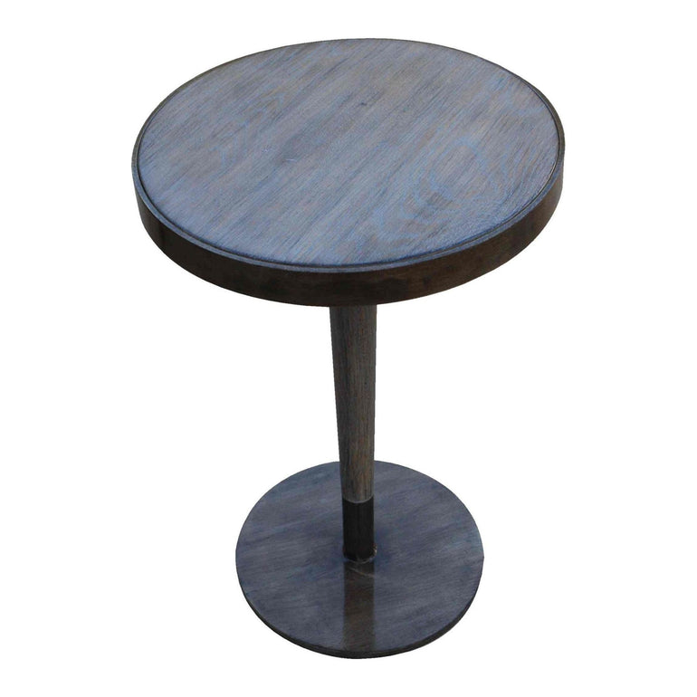 White Oak Industrial Side Table