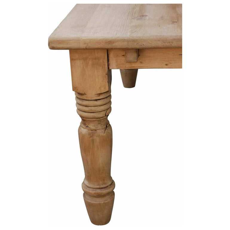 Sienna Reclaimed Wood Turned Leg Dining Table