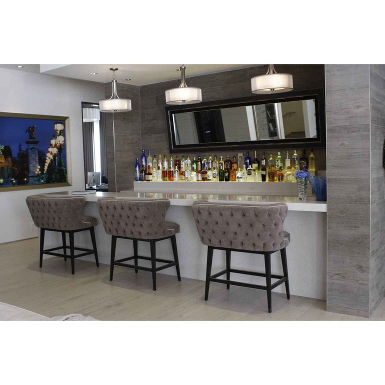 Belair Tufted Bar Stool Bench