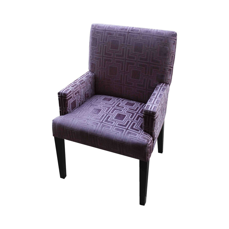 Purple upholstered dining 2025 chairs