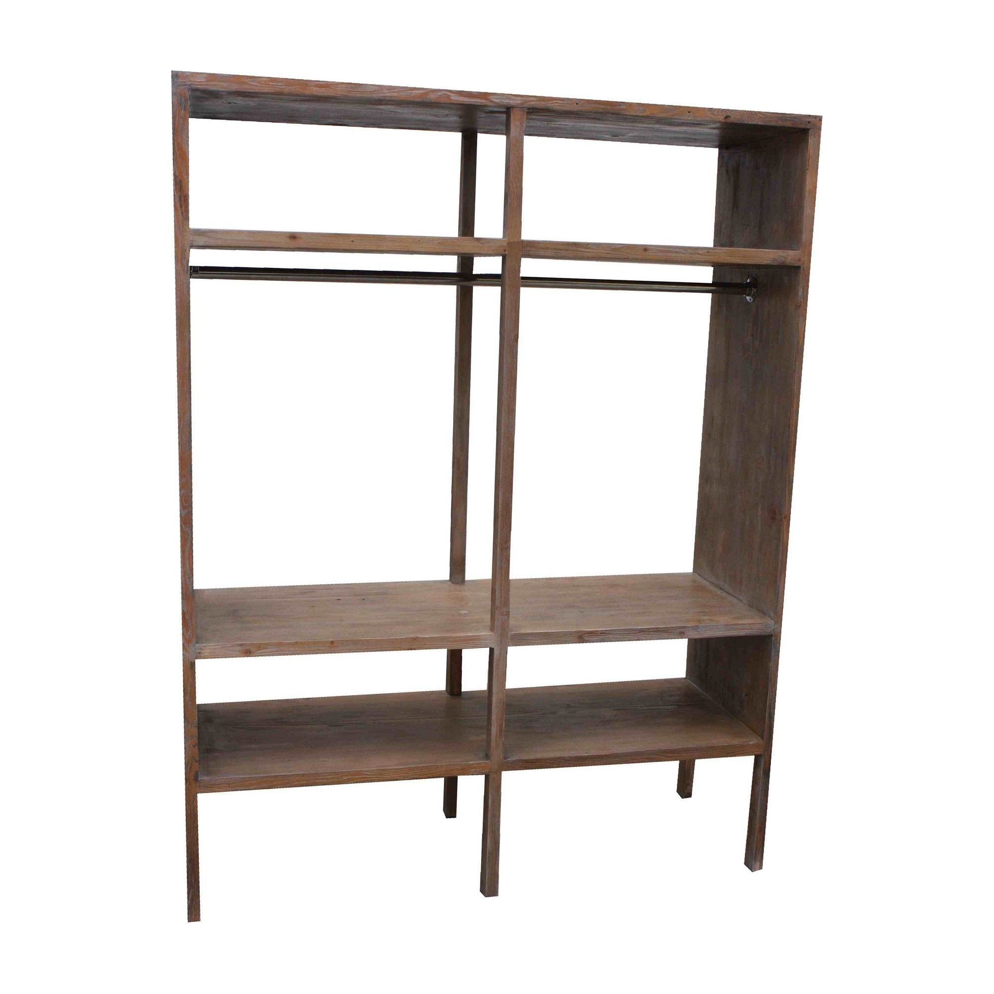 Yoga Studio Display Bookcase in Reclaimed Wood 