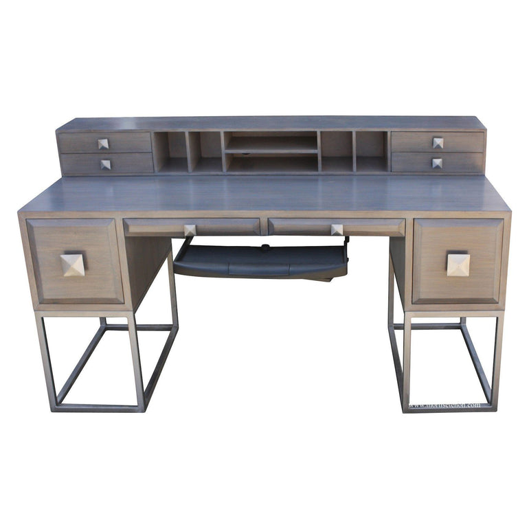 Grant Writing Desk with Custom Drawers 