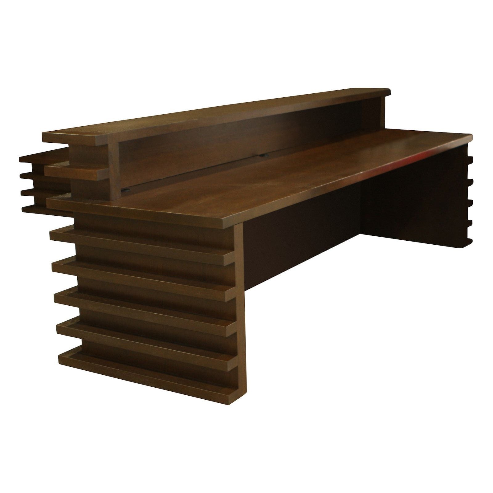 Mid century on sale modern reception desk
