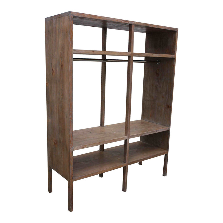 Yoga Studio Display Bookcase in Reclaimed Wood 