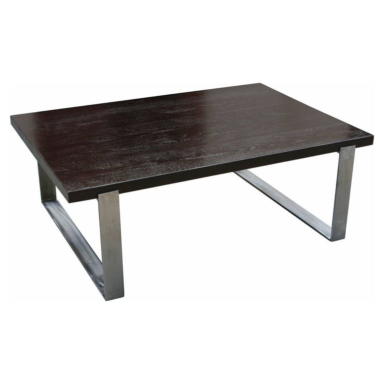 Modern Industrial Walnut Coffee Table