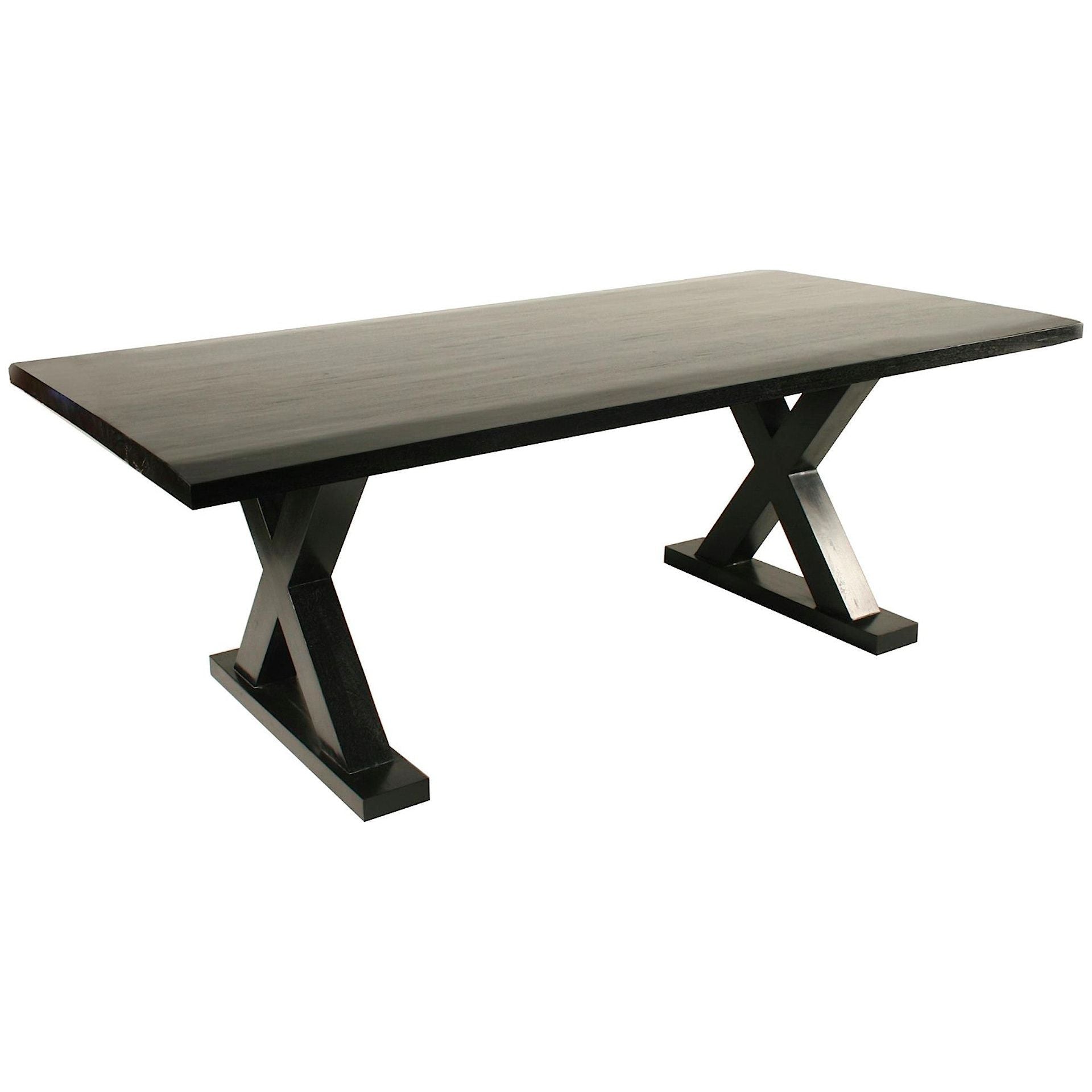 Modern X Base Dining Table