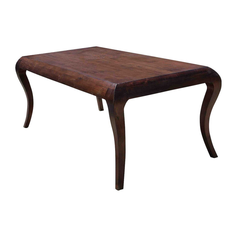 Salvaged Solid Wood Mystic Cabriole Leg Dining Table