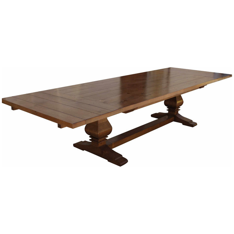 Anaheim Reclaimed Wood Extension Trestle Dining Table